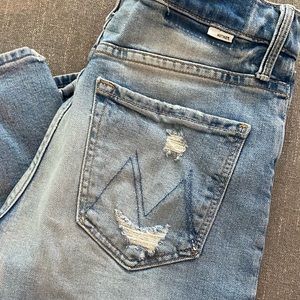 MOTHER Tomcat high rise straight jeans
